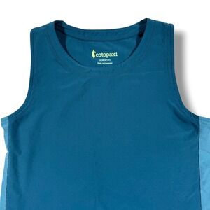Cotopaxi Cambio Tank Top Womens XS Teal Blue Activewear Stretch Running Yoga